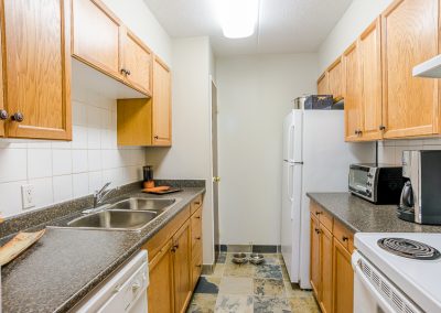 Muskoka Bass Rock Apartment-galley kitchen