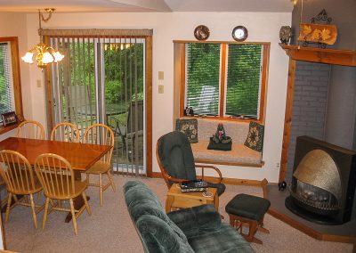 Aubrey House-family dining room with stove